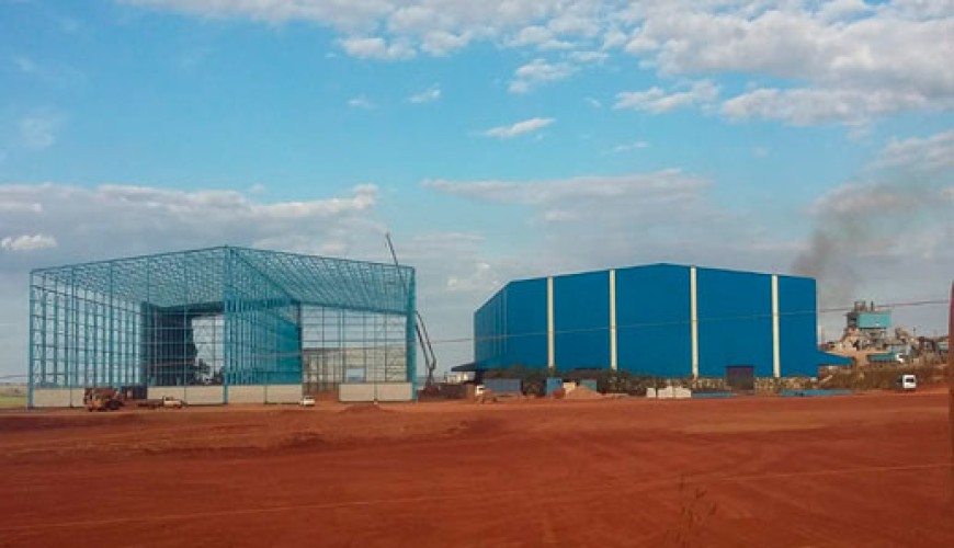 Estruturas e coberturas metálicas na Fábrica de Açúcar em 2019